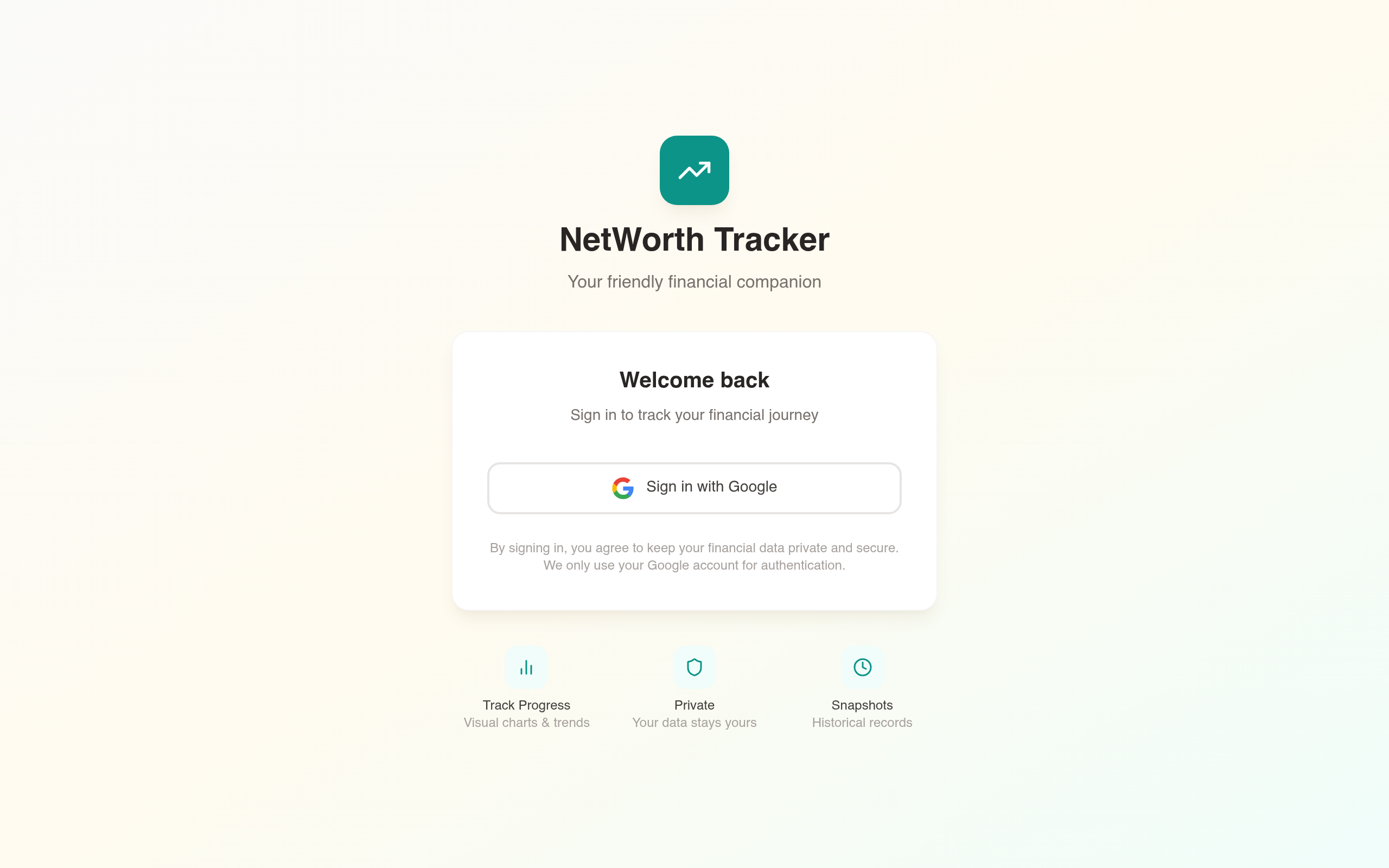 Networth Tracker